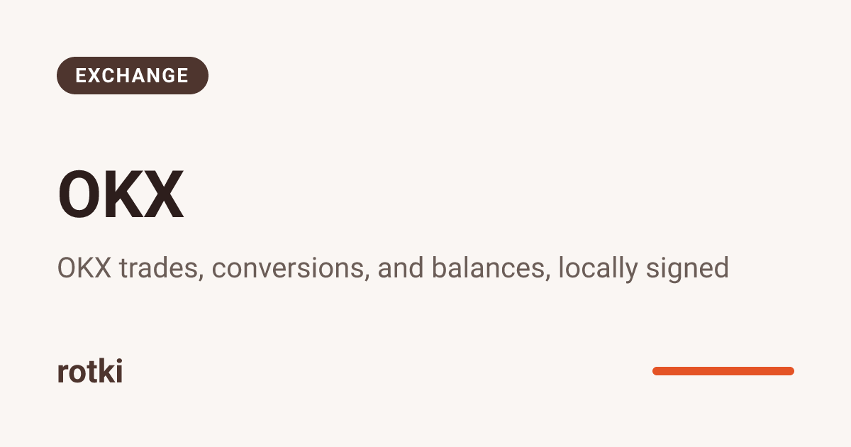 Rotki OKX support | rotki
