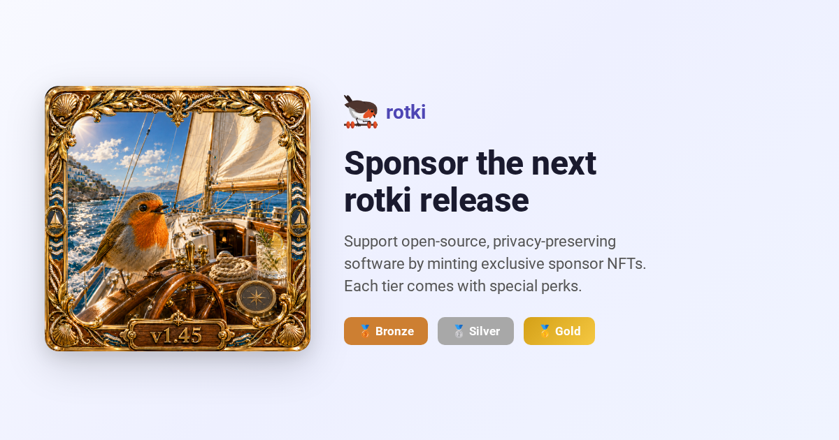 Rotki Sponsor rotki — Support Open-Source Privacy Software | rotki